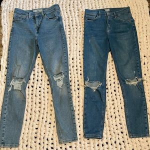 Topshop Jamie Jeans - 2 pairs